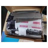 MOYIPIN Bookshelves, Assembled Storage Rack, Bedroom Living Room Vertical Cabinet Bookshelf, Double Row 10-Grid Multi-Functional Storage Equipment (Grey) - Retail: $21