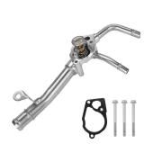 WMPHE Aluminium Engine Coolant Thermostat Housing Compatible with 2008-2017 Buick Enclave 2009-2017 Chevy Traverse 2007-2016 GMC Acadia 2007-2010 Saturn Outlook, Replacement for 902-692 12599235 - Ret