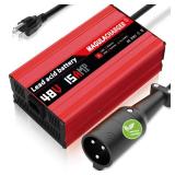 Magula 48 Volt 15 Amp Golf Cart Battery Charger for Club Car DSandPrecedent,with Trickle Charge,Only 5 Lbs, 4-6 H Full Charge,Replace Club car Charger 48 Volt