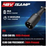 Magula 48 Volt 15 Amp Golf Cart Battery Charger for Club Car DSandPrecedent,with Trickle Charge,Only 5 Lbs, 4-6 H Full Charge,Replace Club car Charger 48 Volt