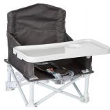 Regalo My Chair 2-in-1 Portable Travel Booster Seat and Activity Chair, Bonus Kit Includes, Oversized Removable Tray with Cup Holder, Gray - Retail: $22