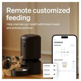 PETLIBRO Automatic Cat Feeder, 5G WiFi Automatic Dog Food Dispenser with Freshness Preservation, 5L Timed Pet Feeder with Low Food Sensor, Up to 10 Meals Per Day, Granary Black - Retail: $90