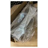 EMT ETRENDS Shower Caddy Hanging; Anti-Swing shower basket over Showerhead with Suction Cups; Never rust Bathroom Organizer, Multiple Hanging Modes Shelf with hooks ,White - Retail: $20