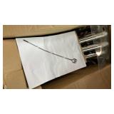 BARAYSTUS Rotary Garden Tool, Adjustable Hand Tiller, Long Handle Cultivator for Aerating, Weeding, Planting and Mixing Soil or Reseeding Grass - Retail: $30