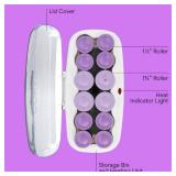 Conair Hot Rollers for Long, Medium and Short Hair, 12 Ceramic Flocked 1½-Inch and 1¾-Inch Heated Hair Rollers with Clips, Hot Curlers for Women, Volume and Curls, Amazon Exclusive - Retail: $42