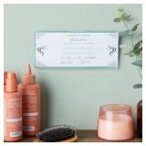 Stockroom Plus Clear Acrylic Business License Frame - Durable and Cosmetology License Holder - Adhesive Wall Mount and Permit Display Case - 3 Pack - 8.55 x 3.84 x 0.2 in - Retail: $16