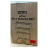 Sakugi 4-Tier Wire Shelving Unit - New in Box - Retail: $35