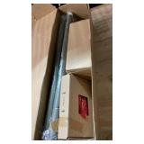 KAMANINA Silver Curtain Rods for Windows 72 to 144 Inches (6-12ft) Long Heavy Duty Curtain Rods, 78 Inch Adjustable Drapery Rods with Decorative Netted Texture Finials - Retail: $25