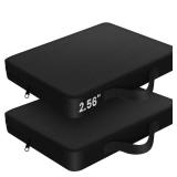 PALATALA Stadium Seat Cushion 2 Pcs, Extra Thick 2.56\ Portable Bleacher Cushion with Zipper, Waterproof 600D Oxford Fabric, Outdoor Seat Cushion for Bleachers, Sports Events, Beaches - Retail: $33in