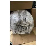 Bedsure TwinTwin XL Comforter Set - Grey Bed Set, 2 Pieces Cute Floral Bedding, 1 Soft Reversible Botanical Flowers Comforter and 1 Pillow Sham - Retail: $37