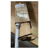 TVWOO Wrap Around Curtain Rods,White Curtain Rods 48 to 84 Inch,58 Inch Adjustable Blackout Curtain Rod Set with Bracket,Room Darkening Single Window Rod,Metal Hidden Curved Drapery Rods 48-84\,White 