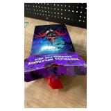 Spinosaurus Inflatable Bat Costume for Kids Inflatable Halloween Costumes Funny Riding on Animal Blow Up Cosplay Costumes for Boys Girls - Retail: $26