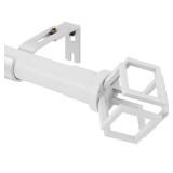 White Curtain Rods for Windows 31 to 102 Inch, 1 Inch Adjustable Heavy Duty Modern Curtain Rod with Adjustable Brackets. Easy to Install and Maneuver for Outdoor, Bedroom, Living Room