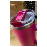40oz Insulated Stainless Steel Tumbler - Hot Pink (lid is damaged)  - Retail: $25