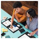 HABGP 50 Pack Black Two Pocket Folder with Prongs, Paper Folders with Pockets and Business Card Holder, Folders with Pocket Fit Letter Size, Organizing Papers in School, Office and Business Black - Re