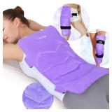 REVIX Extra-Large Back Ice Pack, Reusable Gel Cold Compress Wrap for Full Back Relief, Ideal for Muscle Pain, Tiredness, Recovery, and Sore Muscles  Adjustable Straps, Purple - Retail: $28