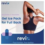 REVIX Extra-Large Back Ice Pack, Reusable Gel Cold Compress Wrap for Full Back Relief, Ideal for Muscle Pain, Tiredness, Recovery, and Sore Muscles  Adjustable Straps, Purple - Retail: $28