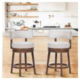 Colamy Swivel Barstools, approximately 35.04x22.83 * 10.04