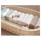 Kolissy Muslin Baby Lounger Cover - Bear Design in Grey - Retail: $25