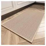twill kitchen mat beige for high traffic home -