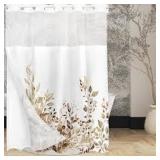 Bathroom shower curtain floral design unbranded  -