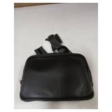 Laylaware Faux Leather Fanny Pack Small Crossbody Sling Bag Black