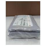 LuxClub Premium Gray Striped Queen Sheet 6pc Set