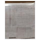 Don Donren Off White Back Tan Linen Curtains 52 x 102in 2 Panels