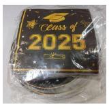 Class of 2025 Plates and Napkins Set Serves 50