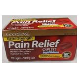Rapid Release Pain Relief, Acetaminophen Caplets 500 mg, Extra Strength Pain 100 Caplets