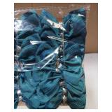 Small Teal Twist Tie Bows 3in 30pk