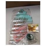 Pink and Teal Butterfly Flower Wrapping Paper