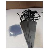 Single Rose Cones Black 10pk