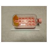 Cool Ice Cube Box With Lid - 800ml Pink Container