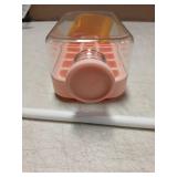 Cool Ice Cube Box With Lid - 800ml Pink Container