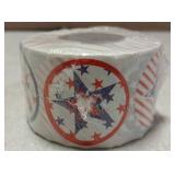 Patriotic Stars Paper Sticker Roll 500Pcs