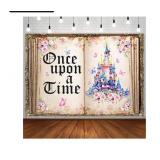 Fairy Tale Castle Photo Backdrop "Once Upon A Time"