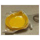 Crystal Rhinestone Cup Coaster For Car (Yellow)