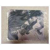 Modern Abstract Ocean Wave Art Print Mouse Pad