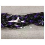 Purple And Black Braided Hair Extension