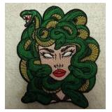 4" Medusa Iron-On Patch Embroidered