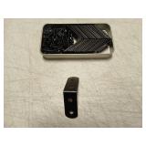 Black L-Shaped Metal Brackets With Mounting Screws