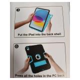 Heavy Duty iPad Pro 13 Protective Case - Black/Turquoise