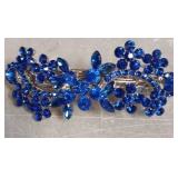 Elegant Crystal Hair Clip-Blue