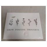 Grow Positive Thoughts Inspirational Wall Art 15"x11 1/4"