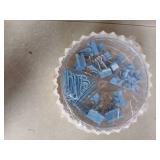 3 PCS 360° Rotating Desk Organizers and Accessories with Pen Holder Sticky Note and Clips Set, Desktop Storage Stationery Supplies Organizer, Cute Pencil Cup for Office, School, Dorm Room