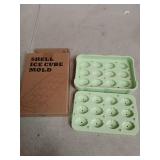 Seashell Ice Cube Mold - Mint Green