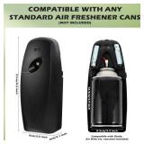 Automatic Air Freshener Spray Dispenser - Commercial and Home Use - Multiple Time Scent/Mist Release Settings for Room/Restroom Sprayer,Air Freshener not Included,Black