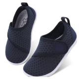 LeIsfIt Boys Girls Water Shoes Kids Aqua Socks Toddler Quick-Dry Beach Swimming Shoes Lightweight Breathable Non-Slip Outdoor Sport Water Shoes Dark Blue 8 Toddler