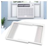 Pearwow Window Air Conditioner Side Panel with Frame,AC Insulation Side Panels Curtain Kit,Fits for Most 8000BTU Window AC Units